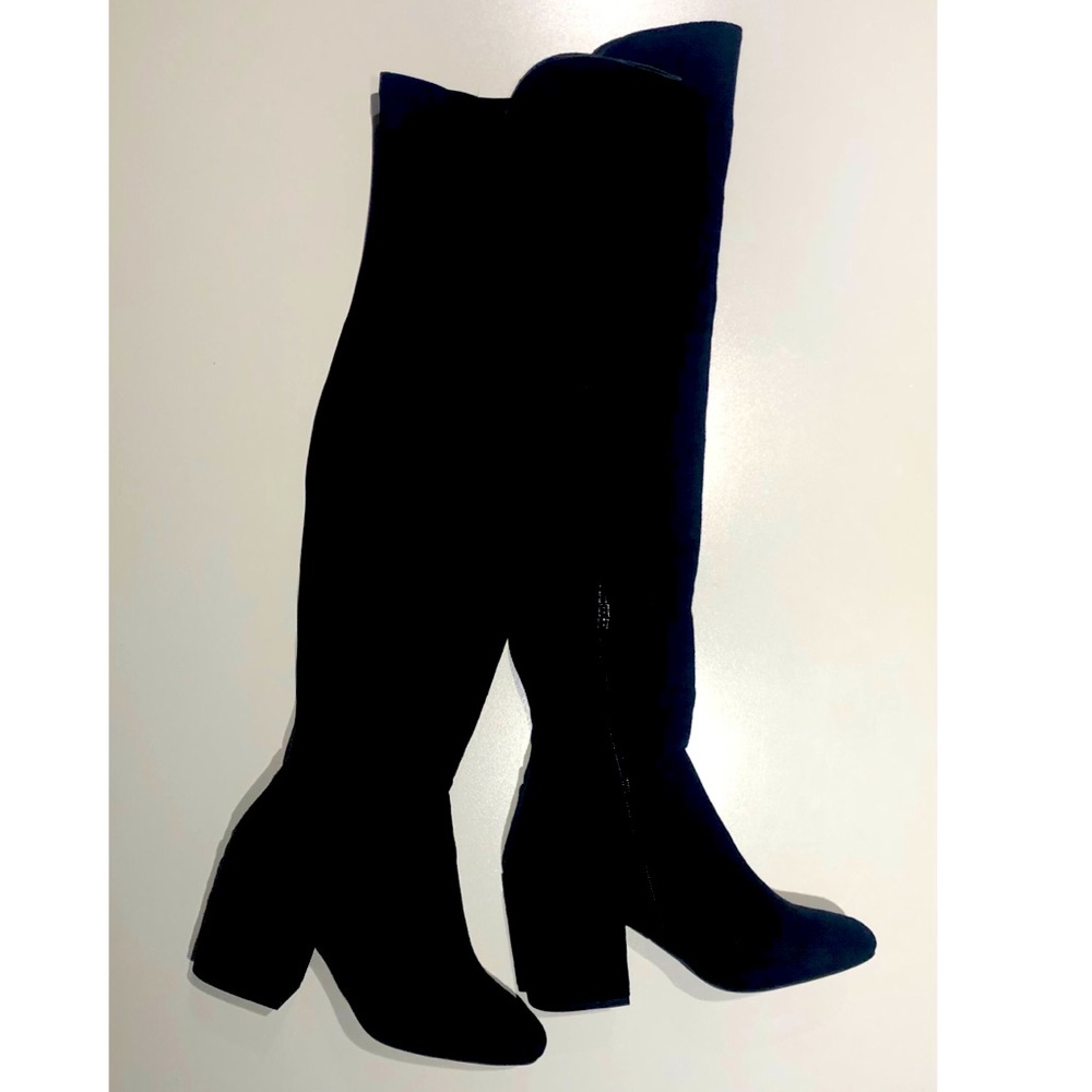 Wild Diva Ada Over the Knee Faux Suede Boots